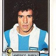 Panini Fußball World Cup Story Americo Ruben Callego Argentina Bild Nr 100