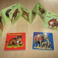3 tolle Aufklapp - Bücher Tiere im Wald , im Zoo und Tierkinder
