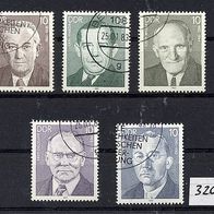 3205 - DDR Briefmarken Michel Nr 2765 - 2769 gestempeltJahrgang 1983