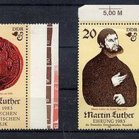 3207 - DDR Briefmarken Michel Nr 2754, 2755 frisch Jahrgang 1982