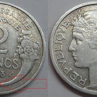 Frankreich 2 Francs 1948 B ## M
