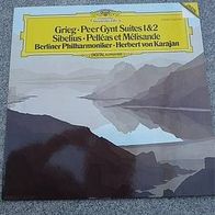 GRIEG: PEER GYNT SUITES 1, 2: Sibelius: Pelleas ET Melisande: Karajan LP