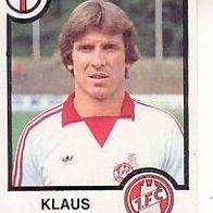 Panini Fussball 1984 Klaus Fischer 1. FC Köln Bild 185