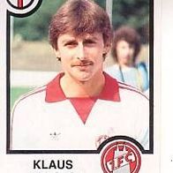 Panini Fussball 1984 Klaus Allofs 1. FC Köln Bild 186