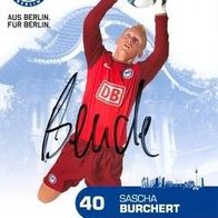AK Sascha Burchert Hertha BSC Berlin 09-10 Wartenberger SV Wartenberg Autogramm