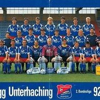 Mannschaft Team SpVgg Unterhaching München 92-93 Deutschland Fußball Football