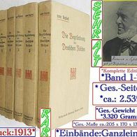 7 Bücher * Band 1-7 * Komplette Edition * Begründung des Deutschen Reiches * Druck 1913