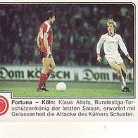 Panini Fussball 1980 Fortuna Düsseldorf - 1. FC Köln Nr 97