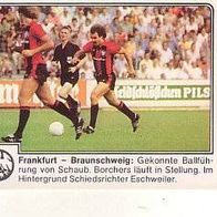 Panini Fussball 1980 Eintracht Frankfurt - Eintracht Braunschweig Nr 125