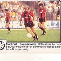 Panini Fussball 1980 Eintracht Frankfurt - Eintracht Braunschweig Nr 129