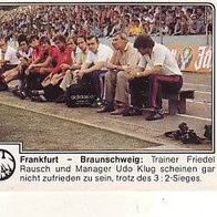 Panini Fussball 1980 Eintracht Frankfurt - Eintracht Braunschweig Nr 136