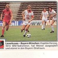 Panini Fussball 1980 Bayer Leverkusen - FC Bayern München Nr 212