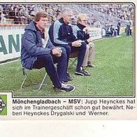 Panini Fussball 1980 Borussia Mönchengladbach Jupp Heynckes - MSV Duisburg Nr 232