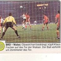 Panini Fussball 1980 Klaus Fischer BRD - Wales Nr 372