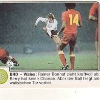 Panini Fussball 1980 Rainer Bonhof BRD - Wales Nr 377