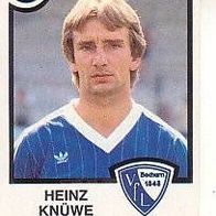 Panini Fussball 1984 Heinz Knüwe VfL Bochum Bild 25
