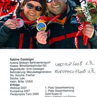 AK Ski Alpin Sabine & Emil Gasteiger Paralympics Gold 2006 Turin Bad Goisern ÖSV