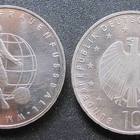 1 Stück 10 Euro Gedenkmünze Frauenfußball WM in Deutschland