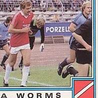 Panini Fussball 1982 Teilbild Wormatia Worms Bild 395