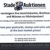 267 AK Werbung Stade Auktionen / Ansichtskarten-Center