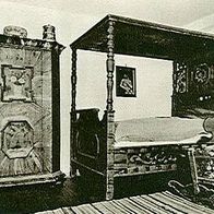 95632 Wunsiedel im Fichtelgebirge Museum - bäuerliches Schlafzimmer um 1700