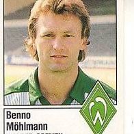 Panini Fussball 1987 Benno Möhlmann Werder Bremen Bild Nr 43