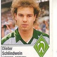 Panini Fussball 1987 Dieter Schlindwein Werder Bremen Bild Nr 50
