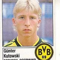 Panini Fussball 1987 Günter Kutowski Borussia Dortmund Bild Nr 63
