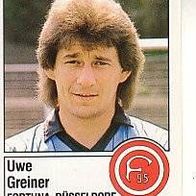 Panini Fussball 1987 Uwe Greiner Fortuna Düsseldorf Bild Nr 74
