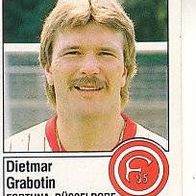 Panini Fussball 1987 Dietmar Grabotin Fortuna Düsseldorf Bild Nr 80