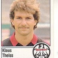 Panini Fussball 1987 Klaus Theiss Eintracht Frankfurt Bild Nr 106