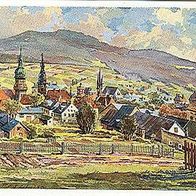 95632 Wunsiedel im Fichtelgebirge Künstlerkarte von Petzl 1953