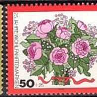 Berlin 1974 25 Jahre Wohlfahrtsmarken: Blumensträuße MiNr. 473 - 476 postfrisch