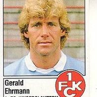 Panini Fussball 1987 Gerald Ehrmann 1. FC Kaiserslautern Bild Nr 163