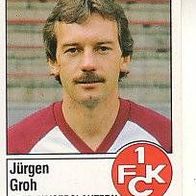 Panini Fussball 1987 Jürgen Groh 1. FC Kaiserslautern Bild Nr 168