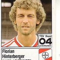 Panini Fussball 1987 Florian Hinterberger Bayer Leverkusen Bild Nr 206