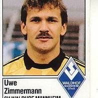 Panini Fussball 1987 Uwe Zimmermann SV Waldhof Mannheim Bild Nr 217