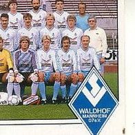 Panini Fussball 1987 Teilbild SV Waldhof Mannheim Bild Nr 234