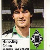 Panini Fussball 1987 Hans Jörg Criens Borussia Mönchengladbach Bild Nr 242