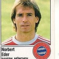 Panini Fussball 1987 Norbert Eder FC Bayern München Bild Nr 258