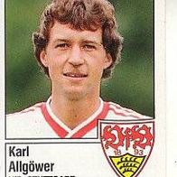 Panini Fussball 1987 Karl Allgöwer VfB Stuttgart Bild Nr 291