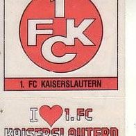 Panini Fussball 1987 Wappen 1 . FC Kaiserslautern Bild Nr W10