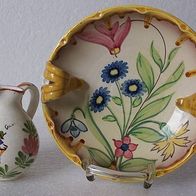 Schramberger Keramik - Kännchen und Schale