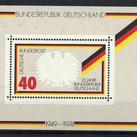 2101 - BRD Briefmarken Michel Nr.807 ( Block 10 ) frisch Jahrgang 1974