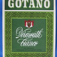 altes DDR Etikett -GOTANO- Vermouth -BIANCO- VEB Vereinigte Weinkellereien Gotha