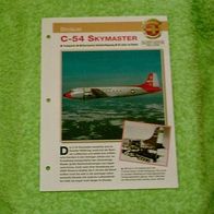 C-54 Skymaster (Douglas) - Infokarte über