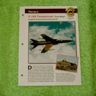 F-105 Thunderchief "Thud Ridge" (Republic) - Infokarte über