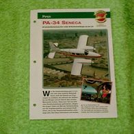 PA-34 Seneca (Piper) - Infokarte über
