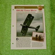 DH.82 Tiger Moth (de Havilland) - Infokarte über