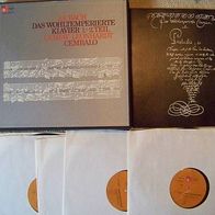 J.S. Bach - Das wohltemperierte Klavier 1. + 2. Teil - 5 Lp-Box BASF Leonhardt - n. mint !